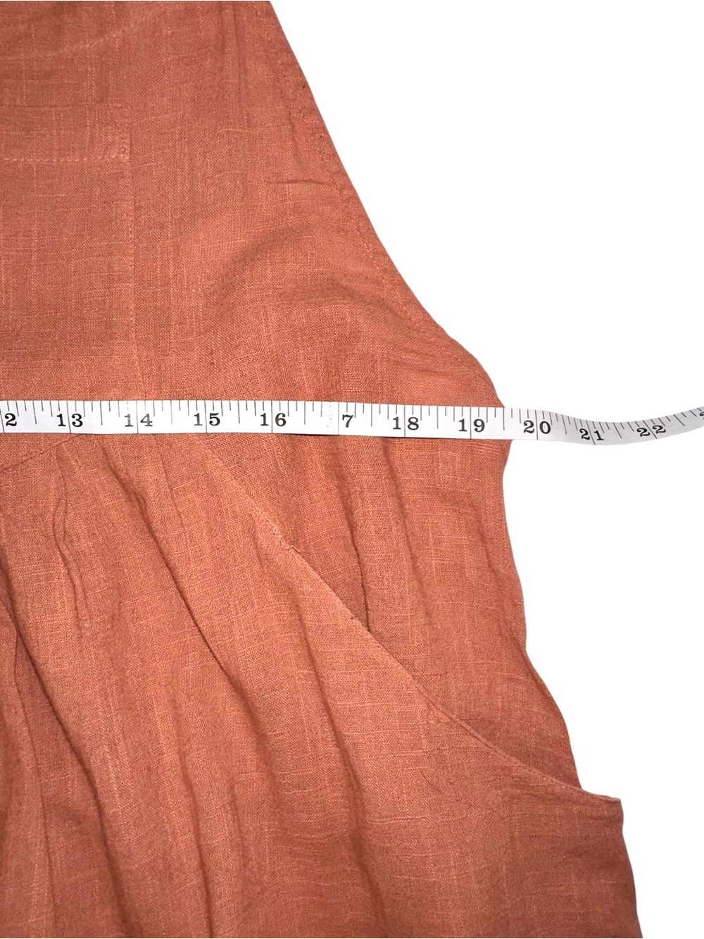 Natural Life Carrington Wide Leg Cotton Sleeveless Jumpsuit LARGE in Terracotta - Picture 6 of 8